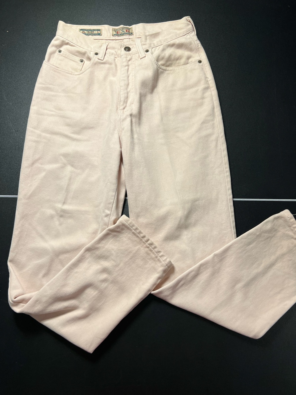Vintage Jeans by Express Pale Pink Barrel Leg Size 9/10